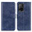 Custodia Portafoglio In Pelle Cover con Supporto A04D per Oppo Reno5 Z 5G Blu