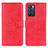 Custodia Portafoglio In Pelle Cover con Supporto A04D per Oppo Reno6 5G Rosso