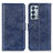 Custodia Portafoglio In Pelle Cover con Supporto A04D per Oppo Reno6 Pro 5G Blu