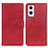 Custodia Portafoglio In Pelle Cover con Supporto A04D per Oppo Reno7 Lite 5G Rosso