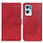 Custodia Portafoglio In Pelle Cover con Supporto A04D per Oppo Reno7 Pro 5G Rosso