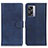 Custodia Portafoglio In Pelle Cover con Supporto A04D per Realme V23 5G Blu