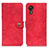 Custodia Portafoglio In Pelle Cover con Supporto A04D per Samsung Galaxy XCover 5 SM-G525F Rosso