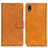 Custodia Portafoglio In Pelle Cover con Supporto A04D per Sony Xperia Ace III Marrone