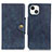 Custodia Portafoglio In Pelle Cover con Supporto A05 per Apple iPhone 13 Mini Blu