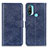 Custodia Portafoglio In Pelle Cover con Supporto A05D per Motorola Moto E20 Blu