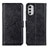 Custodia Portafoglio In Pelle Cover con Supporto A05D per Motorola Moto E32s Nero