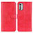Custodia Portafoglio In Pelle Cover con Supporto A05D per Motorola Moto E32s Rosso