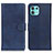 Custodia Portafoglio In Pelle Cover con Supporto A05D per Motorola Moto Edge 20 Lite 5G Blu