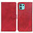 Custodia Portafoglio In Pelle Cover con Supporto A05D per Motorola Moto Edge 20 Lite 5G Rosso