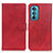 Custodia Portafoglio In Pelle Cover con Supporto A05D per Motorola Moto Edge 30 5G Rosso