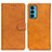 Custodia Portafoglio In Pelle Cover con Supporto A05D per Motorola Moto Edge Lite 5G Marrone
