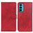 Custodia Portafoglio In Pelle Cover con Supporto A05D per Motorola Moto Edge Lite 5G Rosso