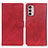 Custodia Portafoglio In Pelle Cover con Supporto A05D per Motorola Moto G42 Rosso