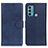 Custodia Portafoglio In Pelle Cover con Supporto A05D per Motorola Moto G60 Blu