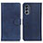 Custodia Portafoglio In Pelle Cover con Supporto A05D per Motorola Moto G62 5G Blu