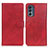 Custodia Portafoglio In Pelle Cover con Supporto A05D per Motorola Moto G62 5G Rosso