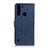 Custodia Portafoglio In Pelle Cover con Supporto A05D per Motorola Moto One Fusion Blu