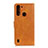 Custodia Portafoglio In Pelle Cover con Supporto A05D per Motorola Moto One Fusion Marrone