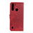 Custodia Portafoglio In Pelle Cover con Supporto A05D per Motorola Moto One Fusion Rosso