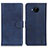 Custodia Portafoglio In Pelle Cover con Supporto A05D per Nokia C20 Plus Blu