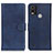 Custodia Portafoglio In Pelle Cover con Supporto A05D per Nokia C21 Plus Blu