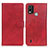 Custodia Portafoglio In Pelle Cover con Supporto A05D per Nokia C21 Plus Rosso