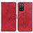 Custodia Portafoglio In Pelle Cover con Supporto A05D per Oppo A53s 5G Rosso