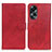 Custodia Portafoglio In Pelle Cover con Supporto A05D per Oppo A78 5G Rosso