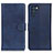 Custodia Portafoglio In Pelle Cover con Supporto A05D per Oppo K9 Pro 5G Blu