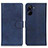 Custodia Portafoglio In Pelle Cover con Supporto A05D per Realme 10 Pro 5G Blu