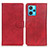 Custodia Portafoglio In Pelle Cover con Supporto A05D per Realme 9 Pro+ Plus 5G Rosso