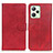 Custodia Portafoglio In Pelle Cover con Supporto A05D per Realme Narzo 50A Prime Rosso
