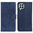 Custodia Portafoglio In Pelle Cover con Supporto A05D per Samsung Galaxy M33 5G Blu