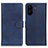 Custodia Portafoglio In Pelle Cover con Supporto A05D per Xiaomi Poco C65 Blu