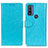 Custodia Portafoglio In Pelle Cover con Supporto A06D per Motorola Moto G Pure