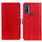 Custodia Portafoglio In Pelle Cover con Supporto A06D per Motorola Moto G Pure Rosso