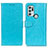 Custodia Portafoglio In Pelle Cover con Supporto A06D per Motorola Moto G60s