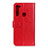 Custodia Portafoglio In Pelle Cover con Supporto A06D per Motorola Moto One Fusion Plus Rosso