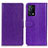 Custodia Portafoglio In Pelle Cover con Supporto A06D per Oppo K9 5G Viola