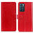 Custodia Portafoglio In Pelle Cover con Supporto A06D per Oppo Reno6 5G Rosso