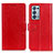Custodia Portafoglio In Pelle Cover con Supporto A06D per Oppo Reno6 Pro 5G Rosso