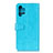 Custodia Portafoglio In Pelle Cover con Supporto A06D per Samsung Galaxy M32 5G Cielo Blu