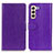 Custodia Portafoglio In Pelle Cover con Supporto A06D per Samsung Galaxy S21 Plus 5G Viola