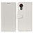 Custodia Portafoglio In Pelle Cover con Supporto A06D per Samsung Galaxy XCover 5 SM-G525F Bianco