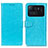 Custodia Portafoglio In Pelle Cover con Supporto A06D per Xiaomi Mi 11 Ultra 5G Cielo Blu