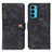 Custodia Portafoglio In Pelle Cover con Supporto A07D per Motorola Moto Edge Lite 5G Nero