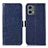 Custodia Portafoglio In Pelle Cover con Supporto A07D per Motorola Moto G 5G (2023) Blu