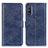 Custodia Portafoglio In Pelle Cover con Supporto A07D per Motorola Moto G Pure Blu