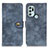Custodia Portafoglio In Pelle Cover con Supporto A07D per Motorola Moto G60s Blu